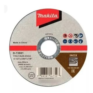 Disco Corte 4.5 Inox 1mm D72001 Makita